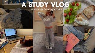 productive study vlog: finishing essays, new clothes hauls + long chats.