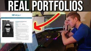 Do these deserve an interview? (REAL Web Developer Portfolio Reviews) #grindreel