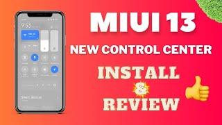 MIUI 13 New Control Center - Install & Review 