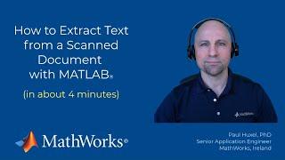 How to Extract Text from Scanned Documents with MATLAB