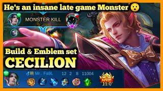 CECILION MOBILE LEGENDS, CECILION BEST BUILD, CECILION GAMEPLAY, 2020 MLBB META MAGE