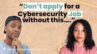 How to Apply for a Cybersecurity Job with @caleboni.certified. Cybersecurity Uncomplicated EP 5