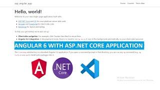 Create Angular 16 with ASP.NET Core 6 application in Visual Studio Code