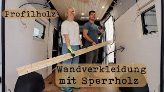 Wandverkleidung und Deckenverkleidung im Camper Van | Pappelsperrholz | Ducato Ausbau Vlog Teil 5