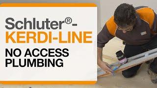 Schluter®-Systems-No Access Plumbing Demonstration with KERDI-LINE