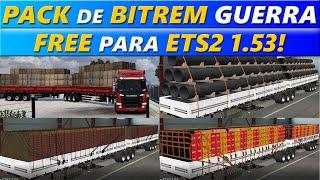 PACK de BITREM GUERRA 9 EIXOS para ETS2 1.53 TOP de MAIS!