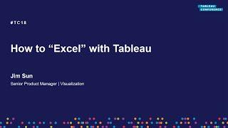 How to "Excel" with Tableau