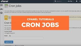 cPanel Tutorials - Cron Jobs