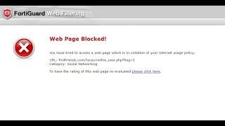 How to bypass/unblock websites fortiguard Webfilter using simple menthod