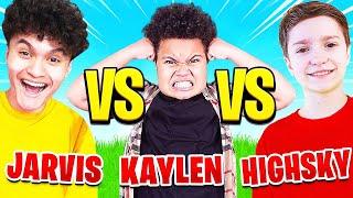 FaZe Jarvis Vs FaZe H1ghSky1 Vs Kaylen (YOUNGEST KIDS 1V1)