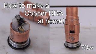 DIY | How to Make Copper E-Cigarette at Home - RDA Atomizer