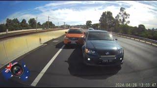 Aussiecams - Commodore collides with subaru on the Mitchell fwy WA, then takes pictures