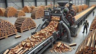 39 Mind Blowing Firewood Processing Machine | World's Fastest Modern Wood Cutting Chainsaw #18