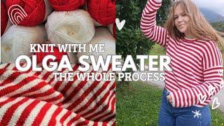 Olga Sweater by Petiteknit - Knit with me // Project Vlog