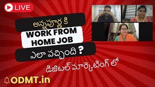 Digital Marketing Course in Telugu - Live With House Wife Annapurna About Work from Home Job - HYD