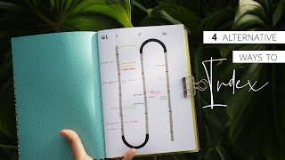 4 ALTERNATIVE WAYS TO INDEX YOUR BULLET JOURNAL | Unique, Creative, and Effective Index Ideas