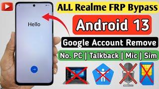 Realme Android 13 FRP Bypass | How to FRP Bypass Realme Android 13