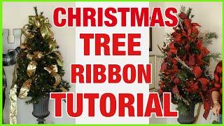  CHRISTMAS 2023 / Four Ways To Add Ribbon To Your Christmas Ttree / Ramon At Home