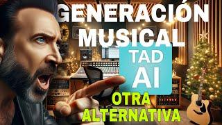 🟢 TAD.AI una IA para GENERAR CANCIONES ideas y mucho mas…