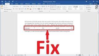Fix spacing in a modified justify format paragraph in Word: Remove The White Space  Between Words