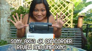 Sony AX53 4k Camcorder ( Review and Unboxing ) 4K Camcorder Review 2021- Sony fdr AX53 4K Camcorder