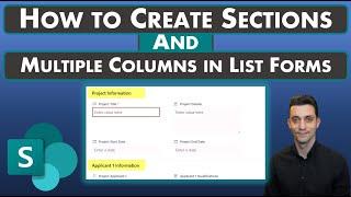 SharePoint 365 Tips - Create Sections and Columns in Your List Form