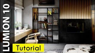 Lumion 10 Realistic Interior Tutorial #25 Bedroom