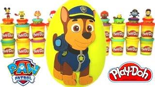 Huevo Sorpresa Gigante de Paw Patrol en Español Plastilina Play Doh Patrulla Canina de Cachorros