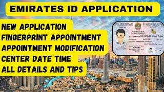 UAE EMIRATES ID FINGERPRINT APPOINTMENT MODIFICATION [All details]