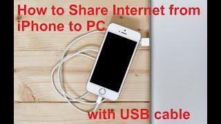 How To Share Internet from iPhone to PC with USB cable