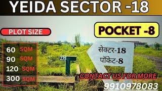 YEIDA SECTOR 18 POCKET 8 Development || Yeida Update Price sector 17,18,20 & 22D #jewarairport