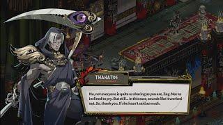 Thanatos thanks Zagreus for restoring the Eldest Sigil and helping Mother Nyx - Hades