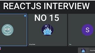 ReactJS Developer interview No-15|Front End Interview| Got SELECTED