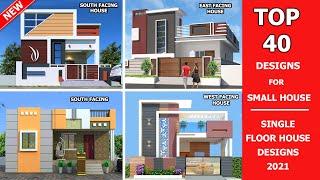 Amazing 40 Single Floor House Designs 2022 | Small House Front Elevation Designs Indian Style