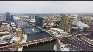 Aerial Footage: Grand Rapids, Michigan