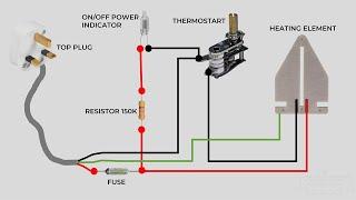 Electric iron wiring diagram