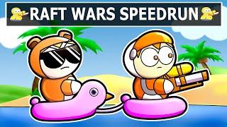 I SPEEDRAN Raft Wars in 10 Minutes