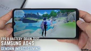 Samsung Galaxy A04s Genshin Impact Gaming test | Exynos 850, 90Hz Display
