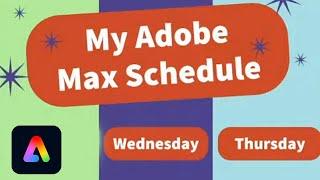 How to design your own Schedule for Adobe MAX with Liz Mosley | Adobe Express