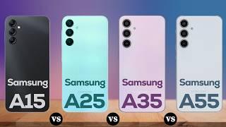 Samsung A15 vs A25 vs A35 vs A55: Ultimate Comparison!