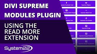 Divi Supreme Modules Using The Read More Extension 