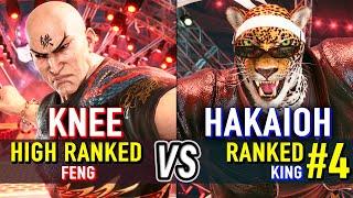 T8  KNEE (High Ranked Feng) vs HAKAIOH (#4 Ranked King)  Tekken 8 High Level Gameplay