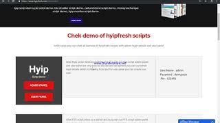 Hyip script demo