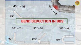 Bend Deductions || BBS #steelbending #steel #bbs #civilengineering #construction #vimutti_coe