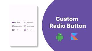 Custom Radio button in Android Studio