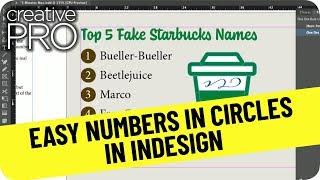 Numbers in Circles in InDesign ft. Mike Rankin // Three Minutes Max (Video Tutorial)