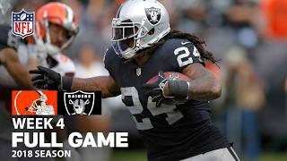 Baker Mayfield's First Career Start With the Browns vs. Raiders | Full Game | NFL 2018 Season Week 4