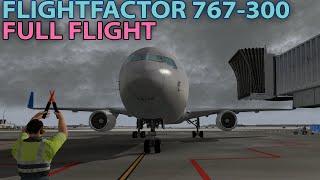 FlightFactor 767-300 full flight in X-Plane 10 | KATL KORD