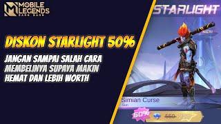 SKIN STARLIGHT SUN DISKON 50% DAN CARA BELINYA AGAR LEBIH HEMAT LAGI - MOBILE LEGENDS