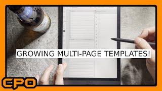 Multi-Page PDF as a Template in Onyx Boox Note! 2021 Planner